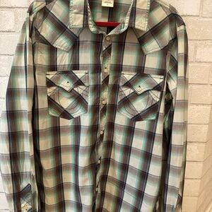 Men's True Religion Plaid Button-Up Shirt